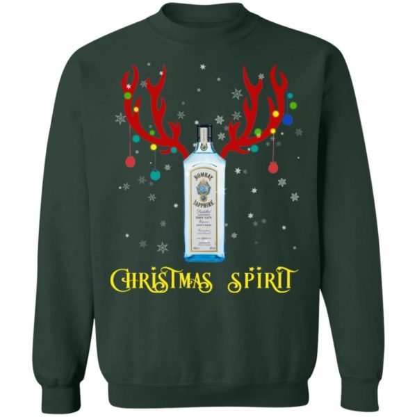 Reindeer Bombay Gin Christmas Spirit Sweatshirt Apparel