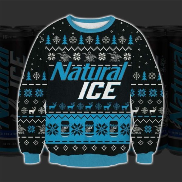 Natural Ice 3D Print Over Christmas Sweatshirt Apparel