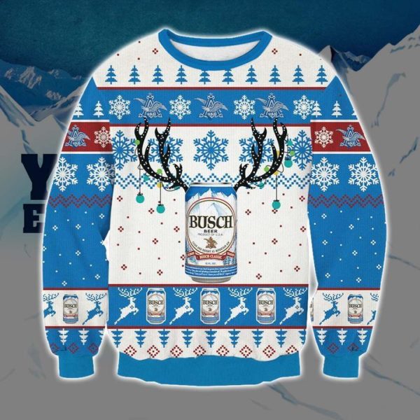 Busch Reinbeer 3D Print Christmas Sweatshirt Apparel