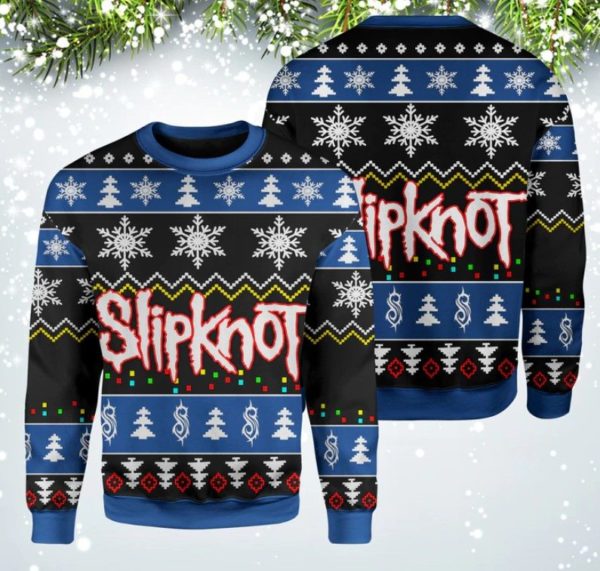 Slip Knot 3D All Over Print Christmas Sweatshirt Apparel