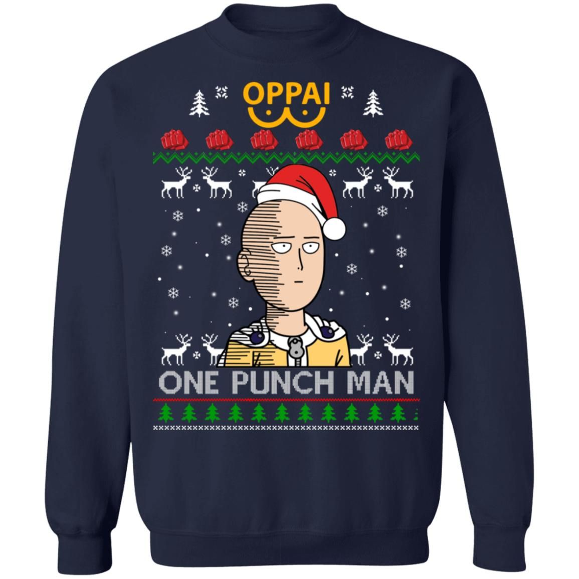 One Punch Man Ugly Christmas Apparel One Punch Man Ugly Christmas Apparel