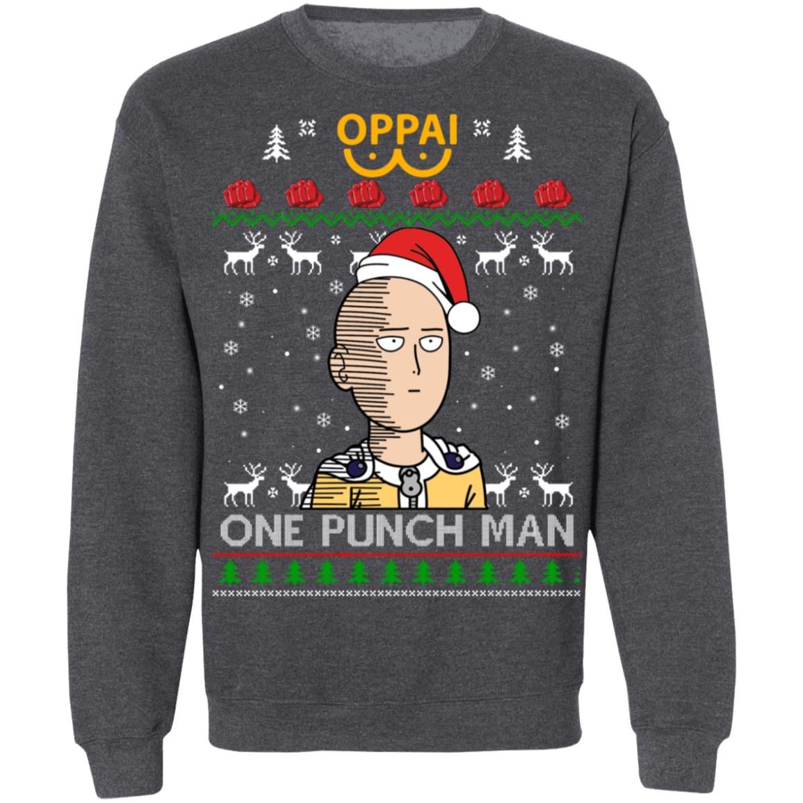 One Punch Man Ugly Christmas Apparel One Punch Man Ugly Christmas Apparel