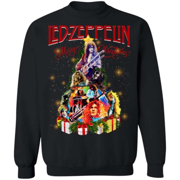 Christmas Sweater Led Zeppelin Christmas Tree Sweatshirt Apparel