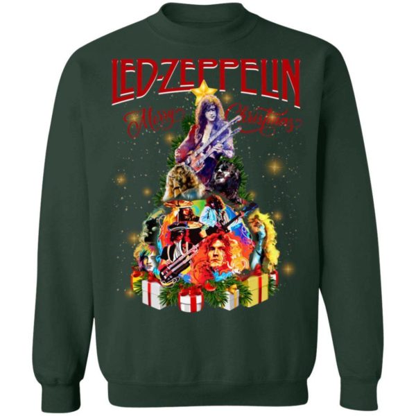 Christmas Sweater Led Zeppelin Christmas Tree Sweatshirt Apparel