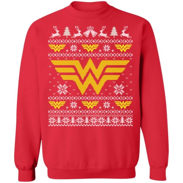 Christmas Ugly Sweater Wonder Woman Xmas Sweatshirt Apparel