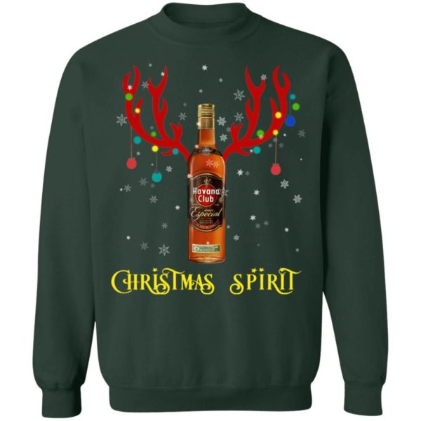 Havana Club Christmas Spirit Reindeer Rum Christmas Sweatshirt Apparel