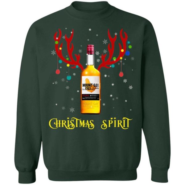 Mount Gay Christmas Spirit Reindeer Rum Christmas Sweatshirt Apparel