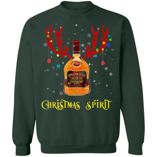 Appleton Christmas Spirit Reindeer Rum Christmas Sweatshirt Apparel