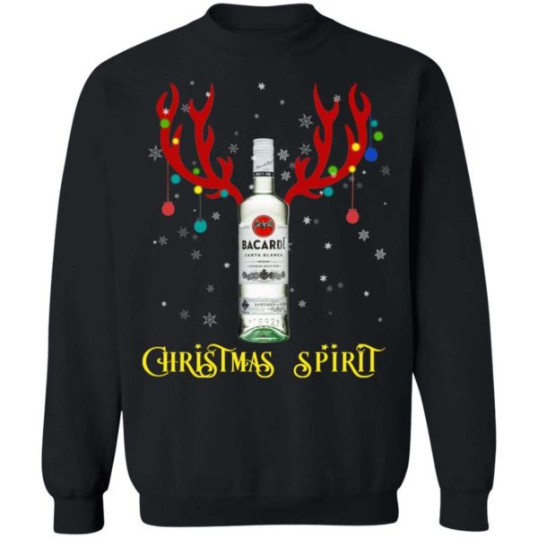 Bacardi Christmas Spirit Reindeer Rum Christmas Sweatshirt Apparel