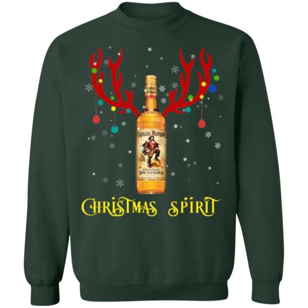 Captain Morgan Christmas Spirit Reindeer Rum Christmas Sweatshirt Apparel