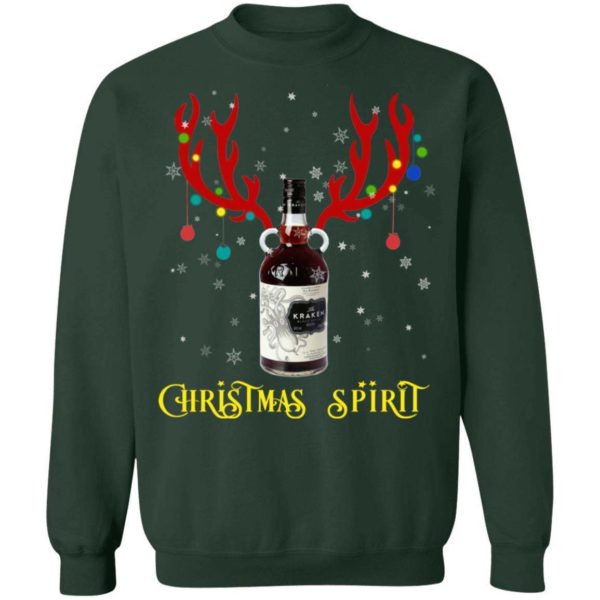 Kraken Christmas Spirit Reindeer Rum Christmas Sweatshirt Apparel