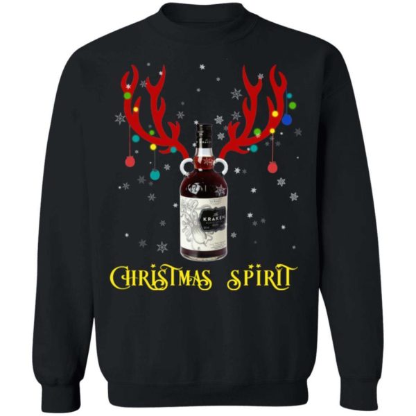 Kraken Christmas Spirit Reindeer Rum Christmas Sweatshirt Apparel