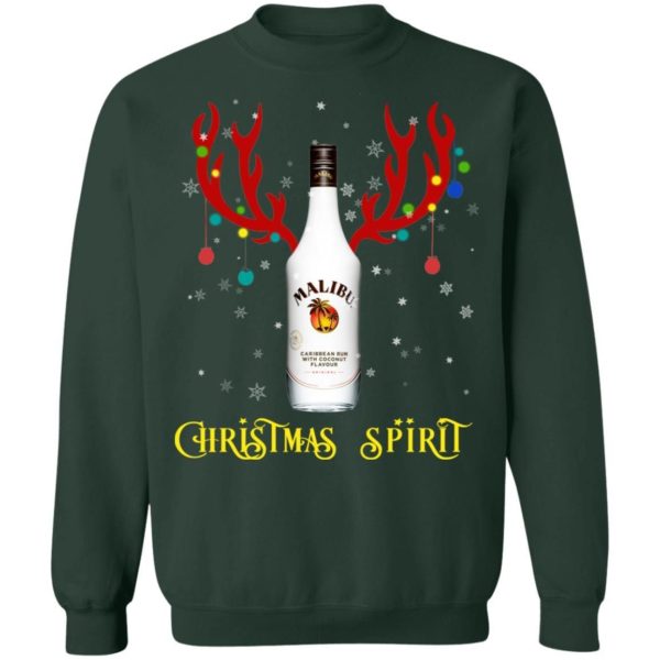 Malibu Christmas Spirit Reindeer Rum Christmas Sweatshirt Apparel