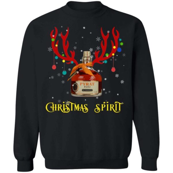 Pyrat Christmas Spirit Reindeer Rum Christmas Sweatshirt Apparel