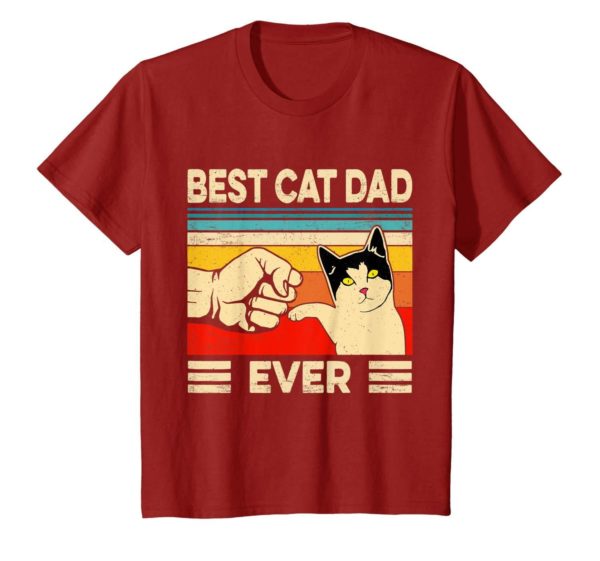 Best Cat Dad Ever T Shirt Funny Cat Dad Father Vintage Gift T Shirt Apparel