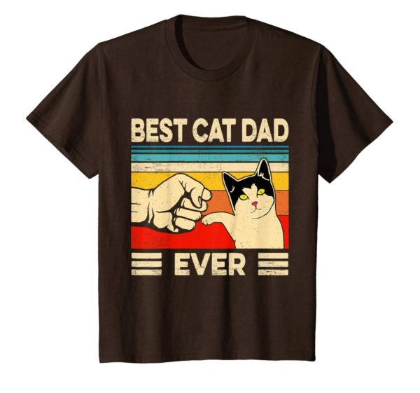 Best Cat Dad Ever T Shirt Funny Cat Dad Father Vintage Gift T Shirt Apparel