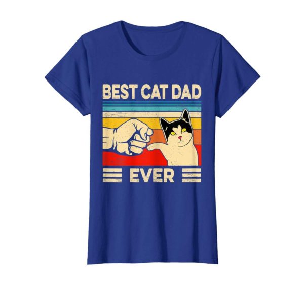 Best Cat Dad Ever T Shirt Funny Cat Dad Father Vintage Gift T Shirt Apparel