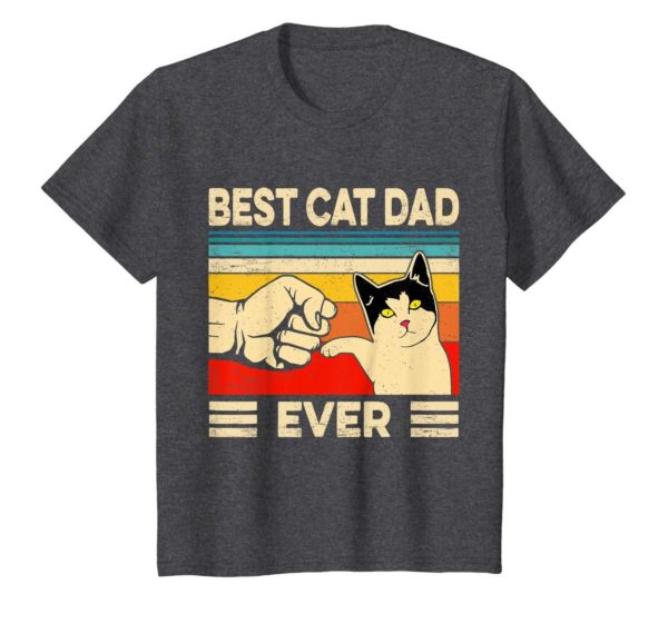 Best Cat Dad Ever T Shirt Funny Cat Dad Father Vintage Gift T Shirt Apparel