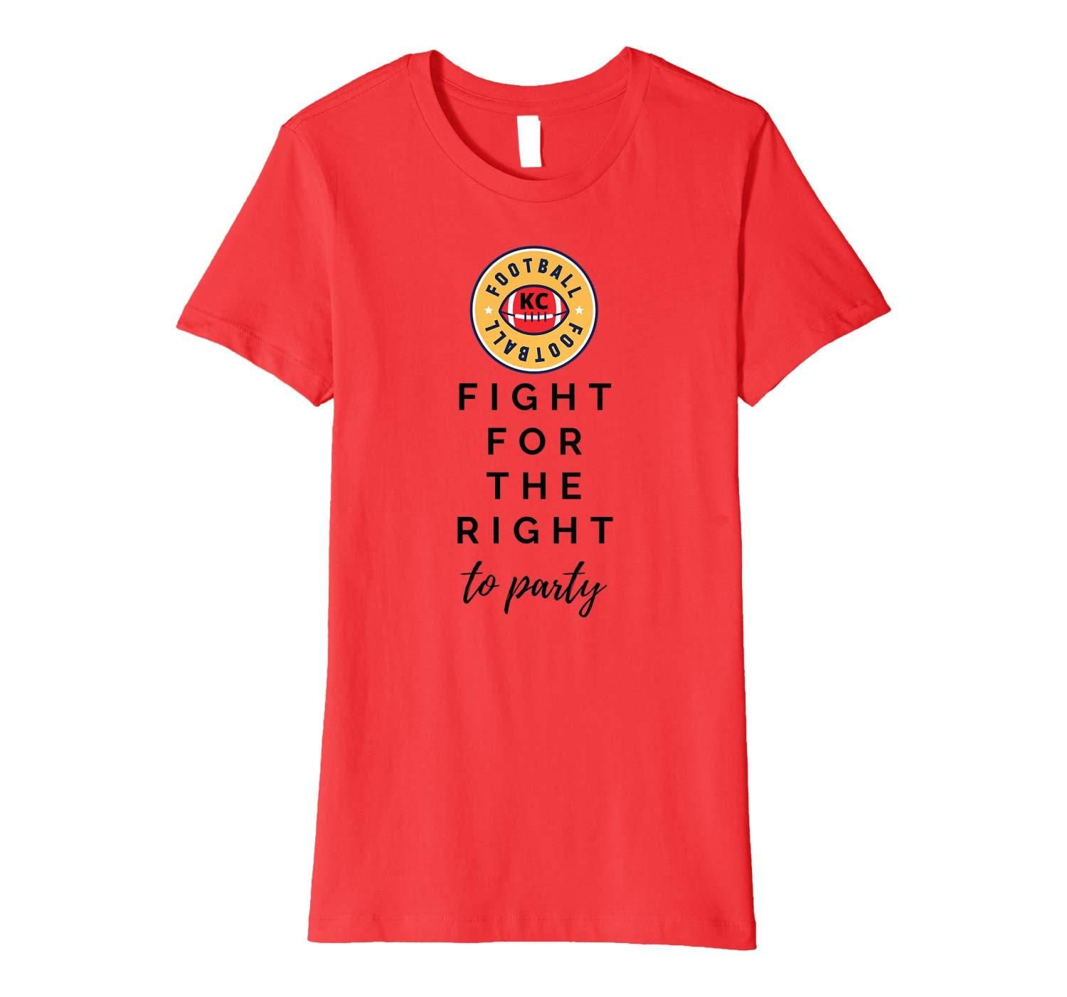 KC Football Fight For Your Right To Party Premium T Shirt Apparel KC Football Fight For Your Right To Party Premium T Shirt Apparel