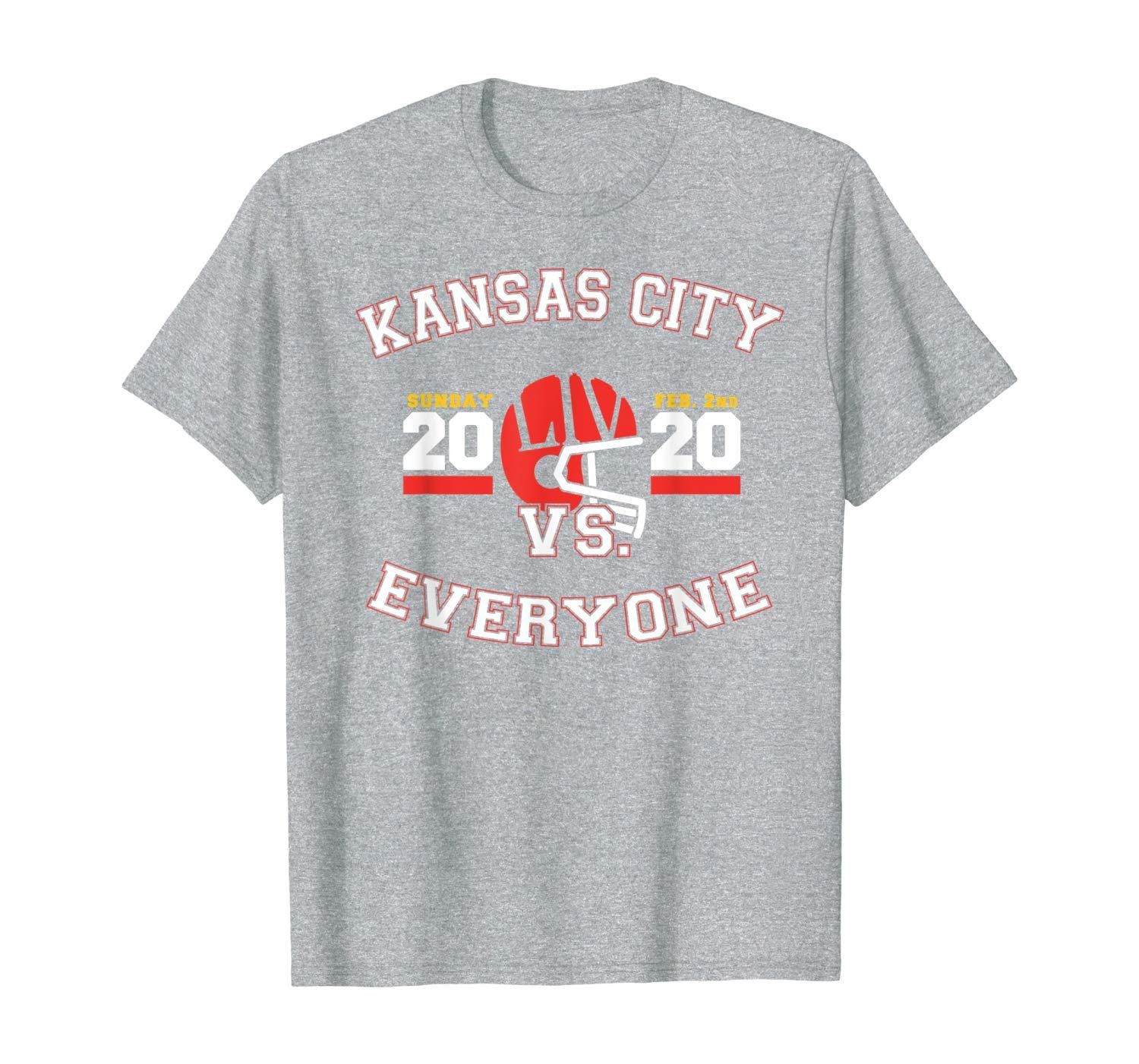 Kansas City Vs Everyone Super Football 2020 T Shirt Apparel Kansas City Vs Everyone Super Football 2020 T Shirt Apparel