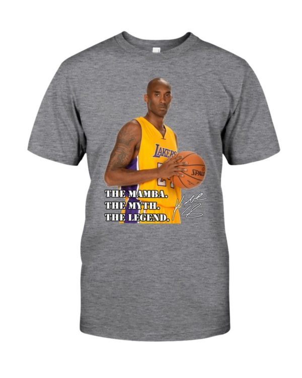 Rip Kobe Bryant The Mamba The Myth The Legend Shirt Apparel