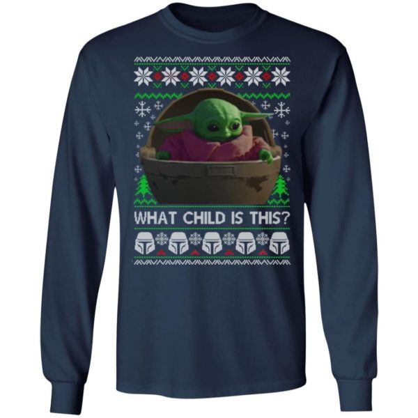 Baby Yoda What Child Is This Christmas Sweater Apparel