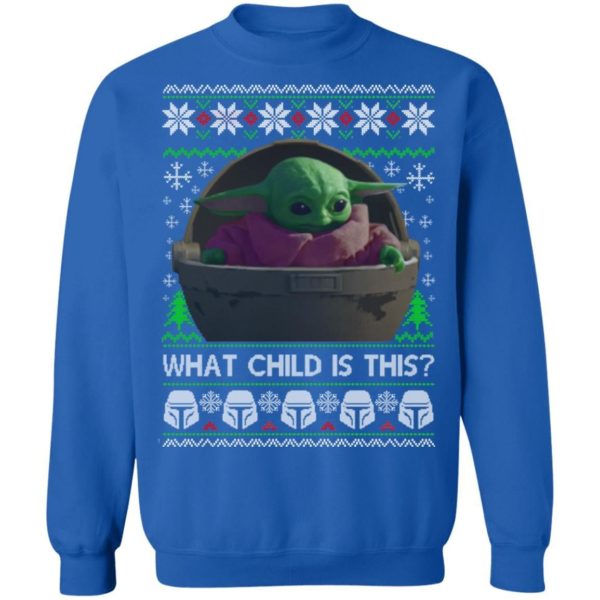 Baby Yoda What Child Is This Christmas Sweater Apparel