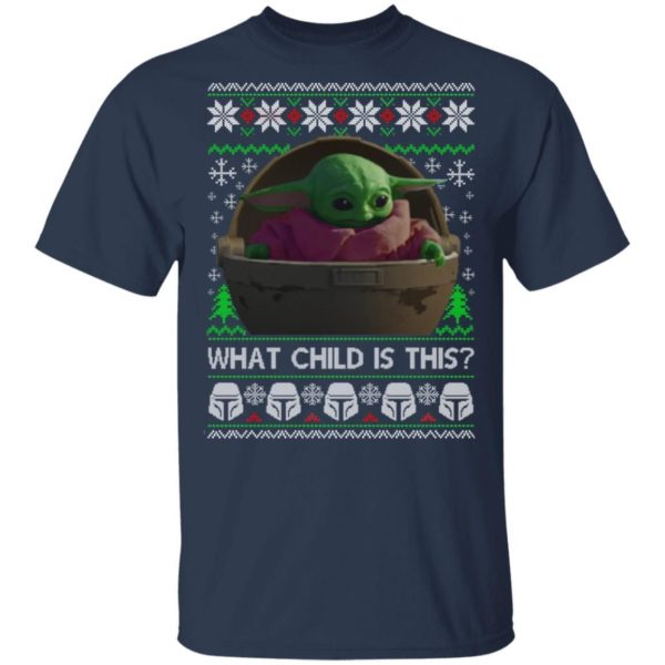 Baby Yoda What Child Is This Christmas Sweater Apparel