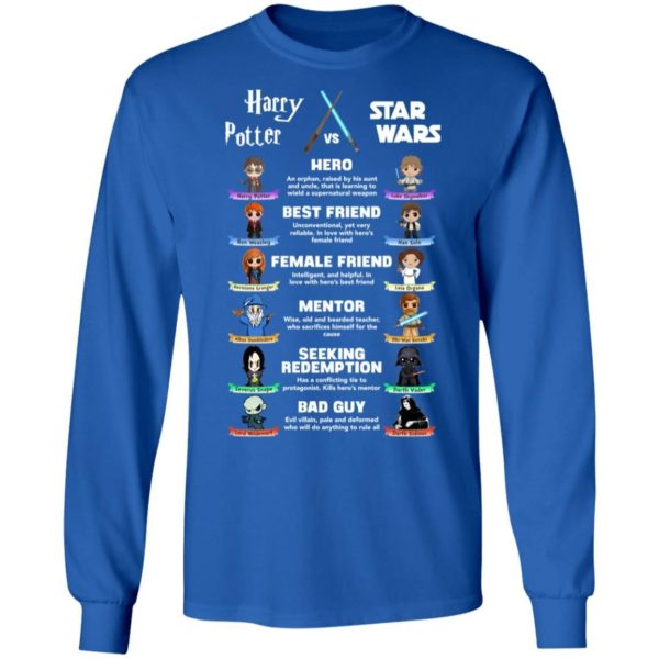 Harry Potter vs Star Wars Character Shirt Apparel