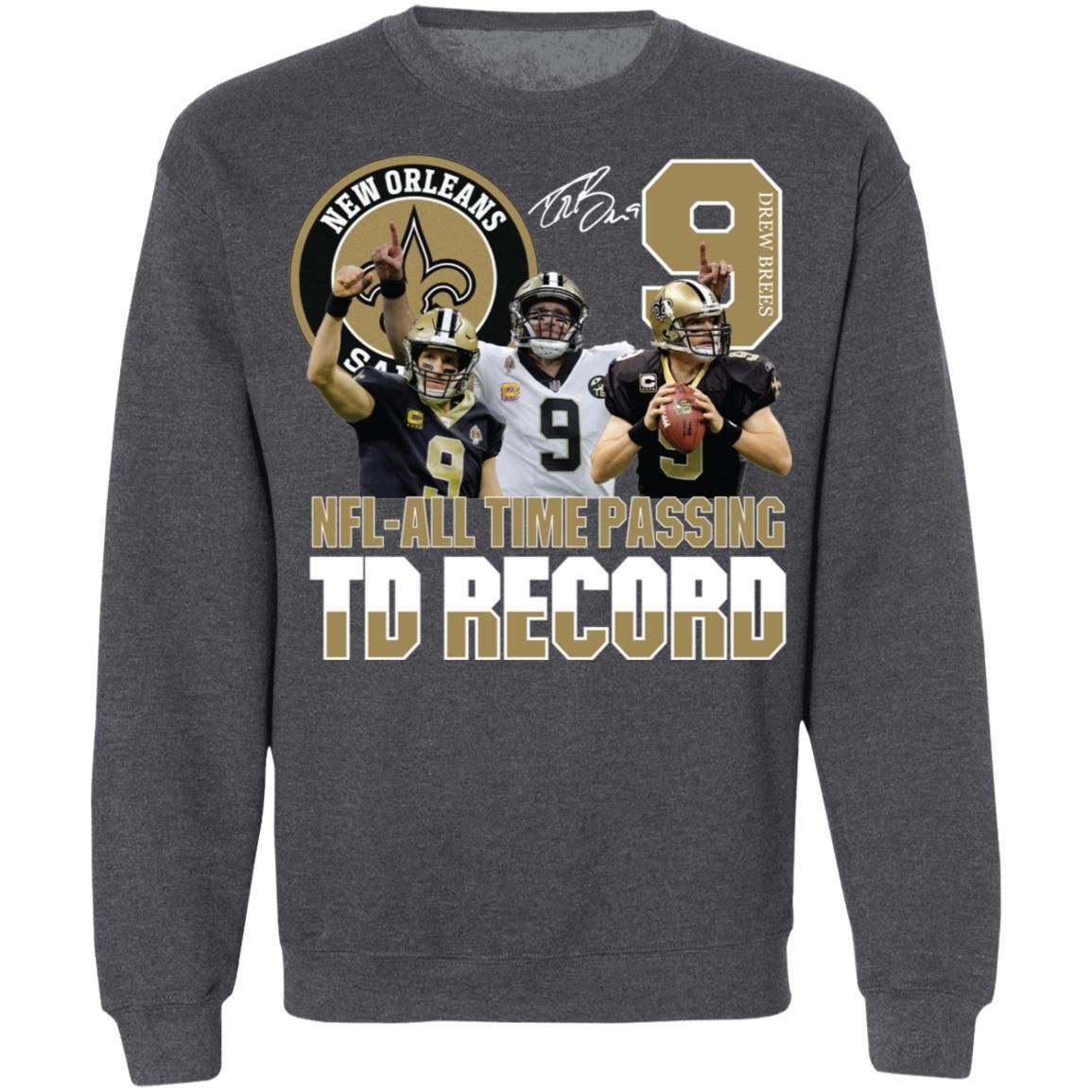 New Orleans Saints NFL all Time Passing To Record Signature Shirt Apparel New Orleans Saints NFL all Time Passing To Record Signature Shirt Apparel