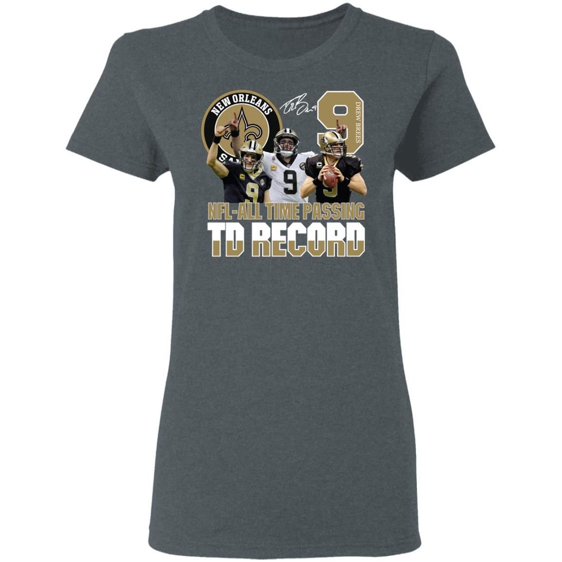 New Orleans Saints NFL all Time Passing To Record Signature Shirt Apparel New Orleans Saints NFL all Time Passing To Record Signature Shirt Apparel