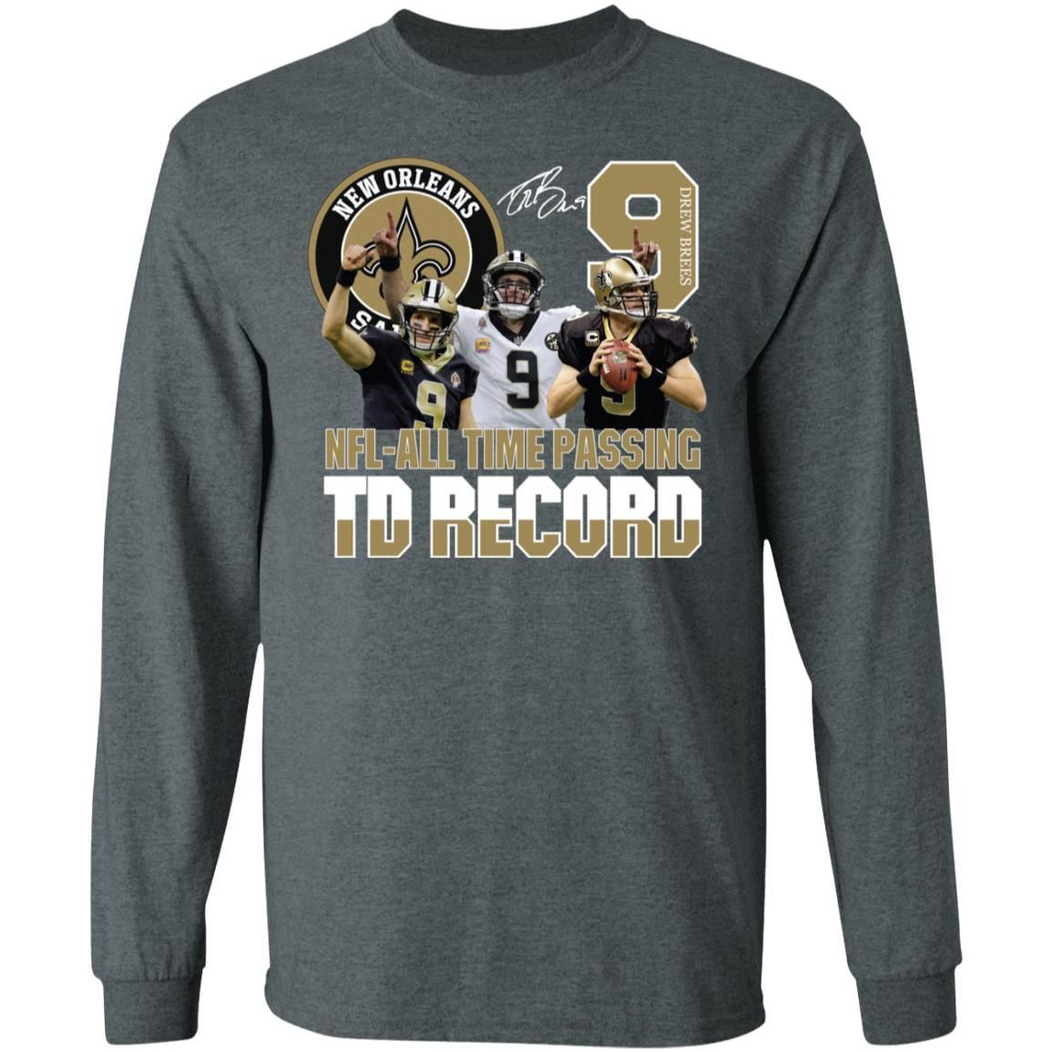 New Orleans Saints NFL all Time Passing To Record Signature Shirt Apparel New Orleans Saints NFL all Time Passing To Record Signature Shirt Apparel