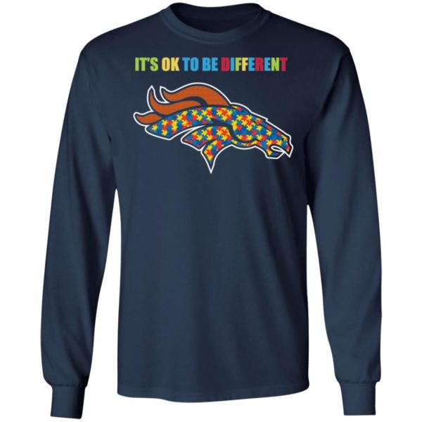 It’s Ok To Be Different Denver Broncos Autism Shirt Apparel