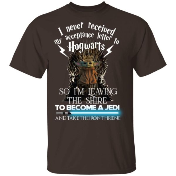 Baby Yoda I Never Received My Acceptance Letter Hogwarts Shirt Apparel