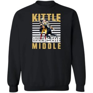 San Francisco 49ers vs New Orleans Saints Kittle Over The Middle Shirt Apparel