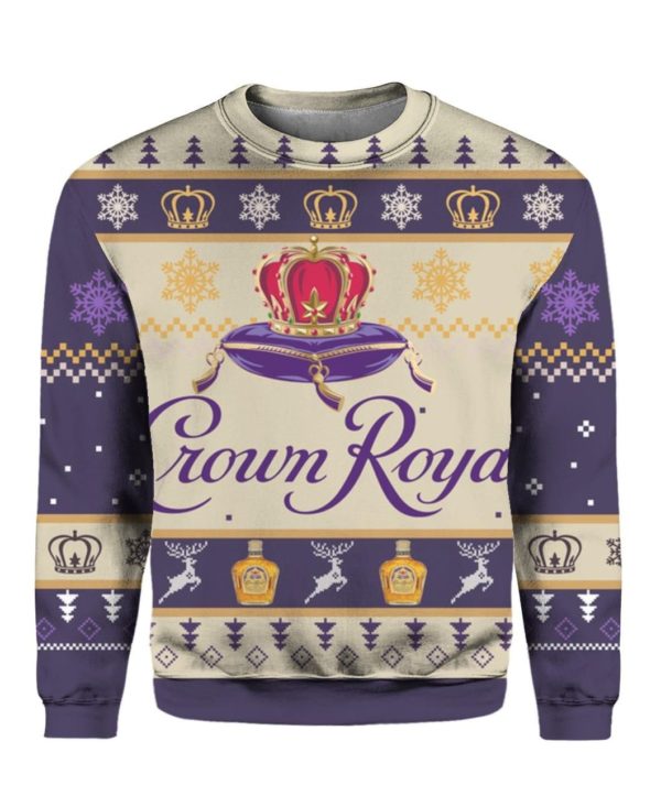 Crown Royal 3D Printed Christmas Sweatshirt Apparel