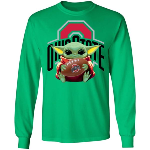 Baby Yoda Hug Ohio State Buckeyes Shirt Apparel