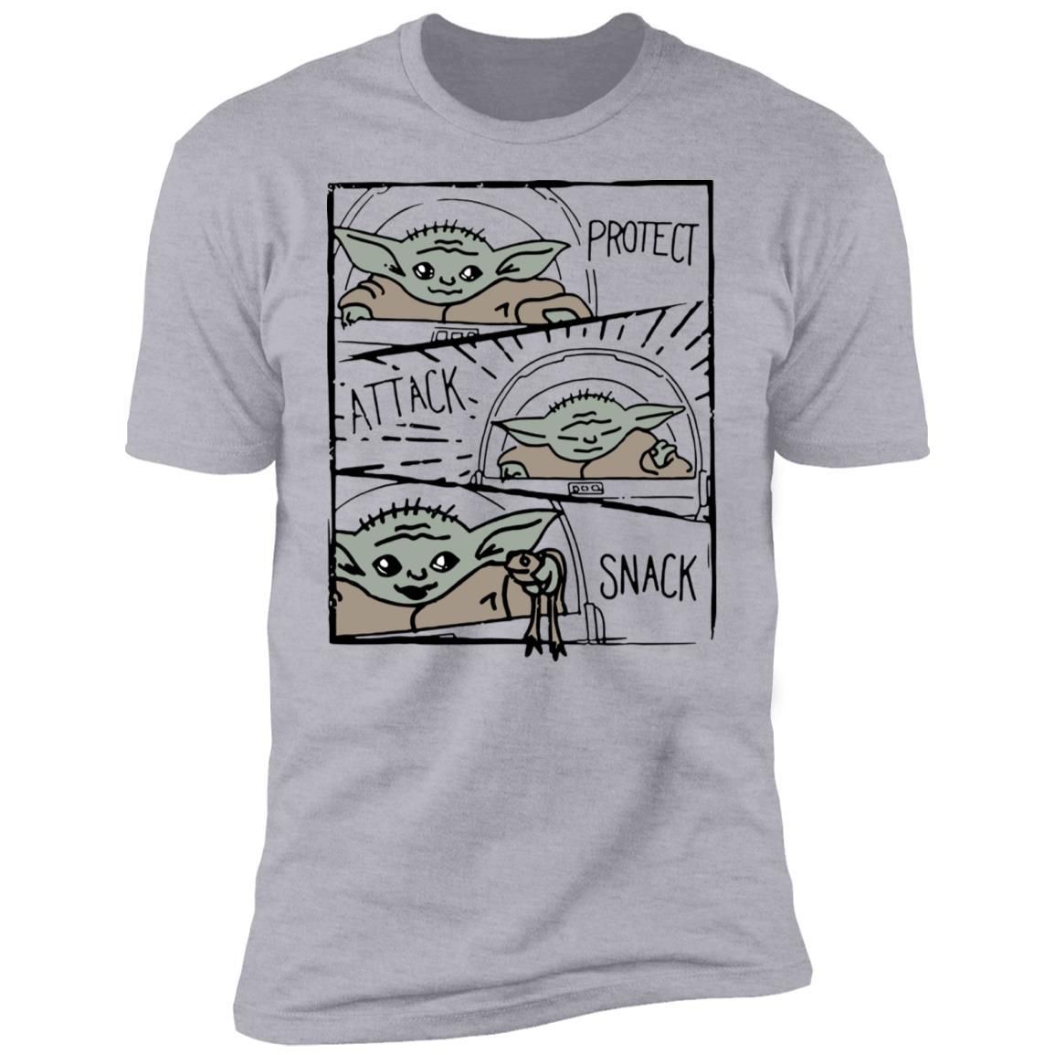 Star Wars Mandalorian Baby Yoda The Child Protect Attack Snack Shirt Apparel Star Wars Mandalorian Baby Yoda The Child Protect Attack Snack Shirt Apparel