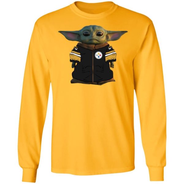 Baby Yoda Steelers Player Shirt Apparel