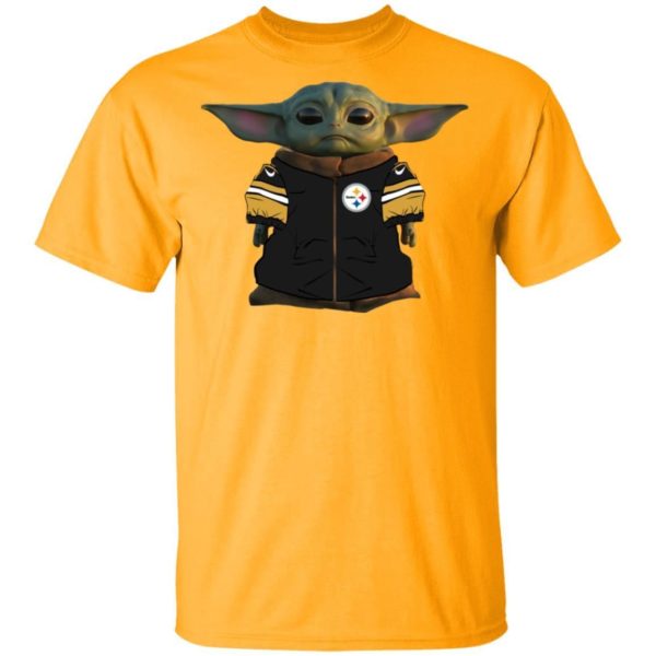 Baby Yoda Steelers Player Shirt Apparel