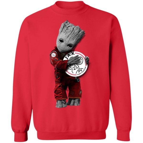 Baby Groot Hug Ajax Amsterdam Shirt Apparel