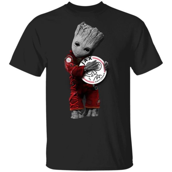 Baby Groot Hug Ajax Amsterdam Shirt Apparel