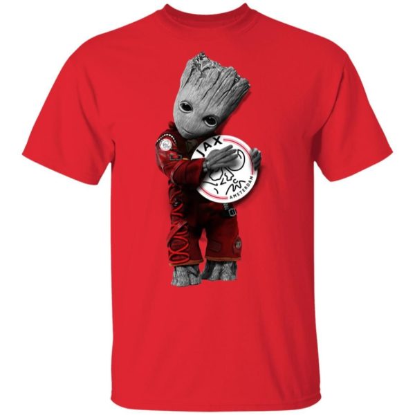 Baby Groot Hug Ajax Amsterdam Shirt Apparel