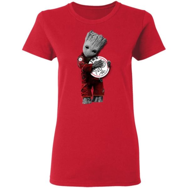 Baby Groot Hug Ajax Amsterdam Shirt Apparel