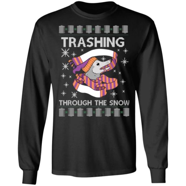 Trashing Through The Snow Ugly Christmas Shirt Apparel