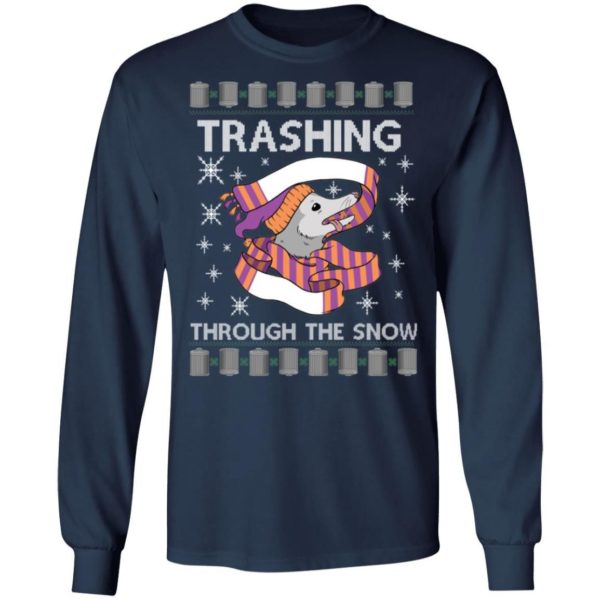 Trashing Through The Snow Ugly Christmas Shirt Apparel