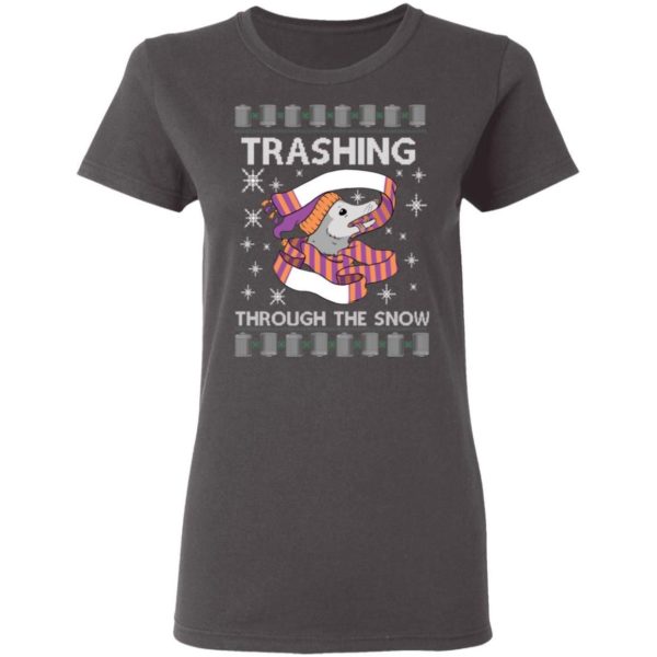 Trashing Through The Snow Ugly Christmas Shirt Apparel