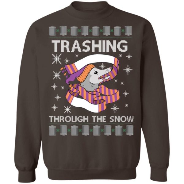 Trashing Through The Snow Ugly Christmas Shirt Apparel