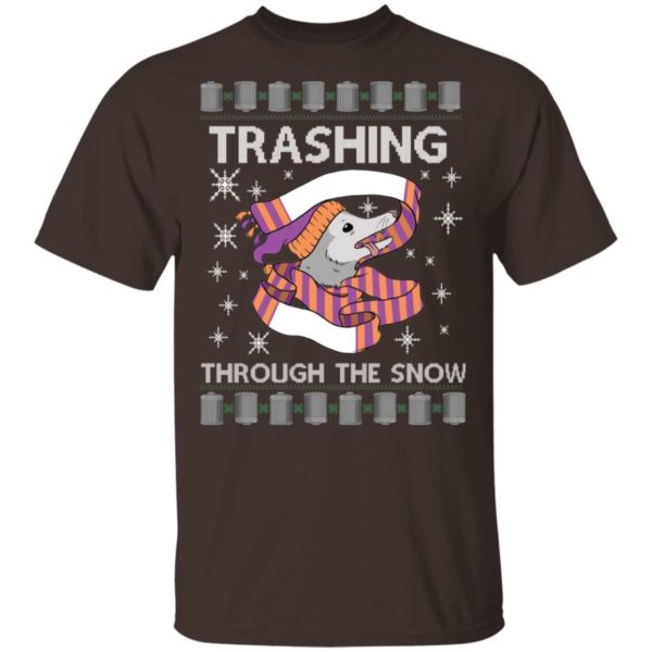 Trashing Through The Snow Ugly Christmas Shirt Apparel