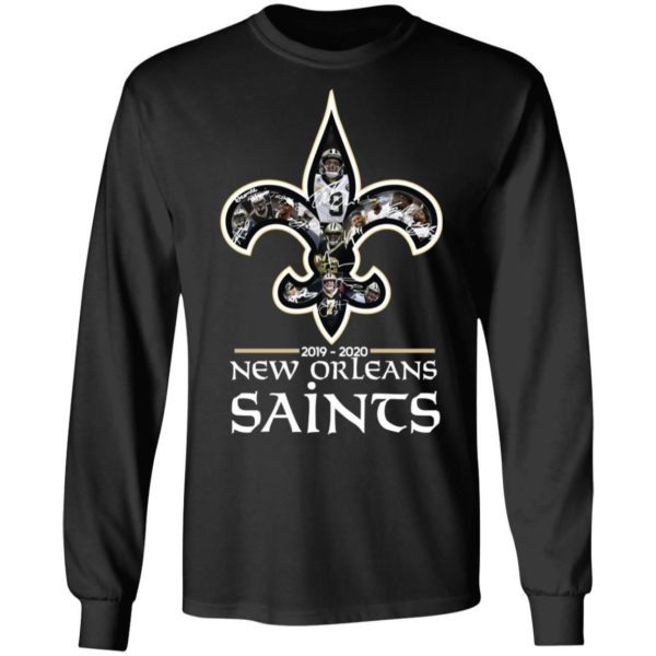 New Orleans Saints 2019 2020 Team Signatures Shirt Apparel